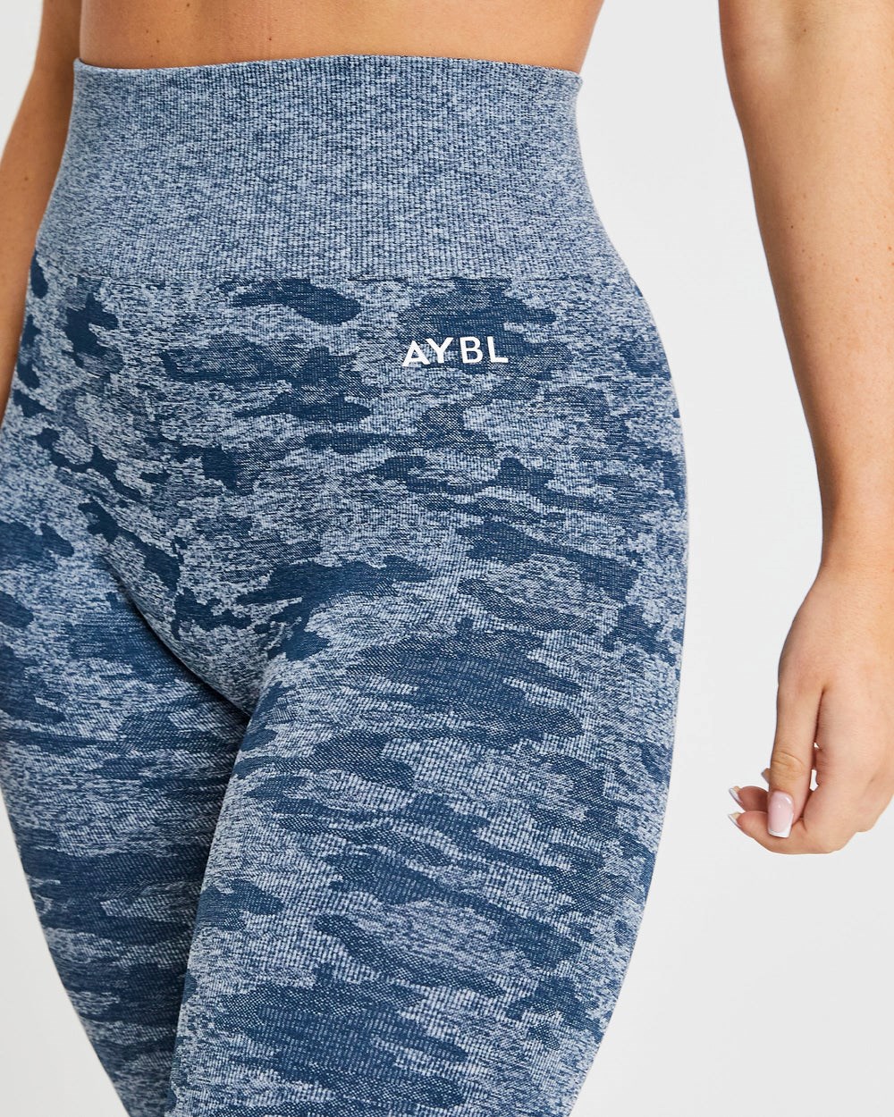 AYBL Evolve Camo Seamless Leggings Teal | 168-BUXWCJ