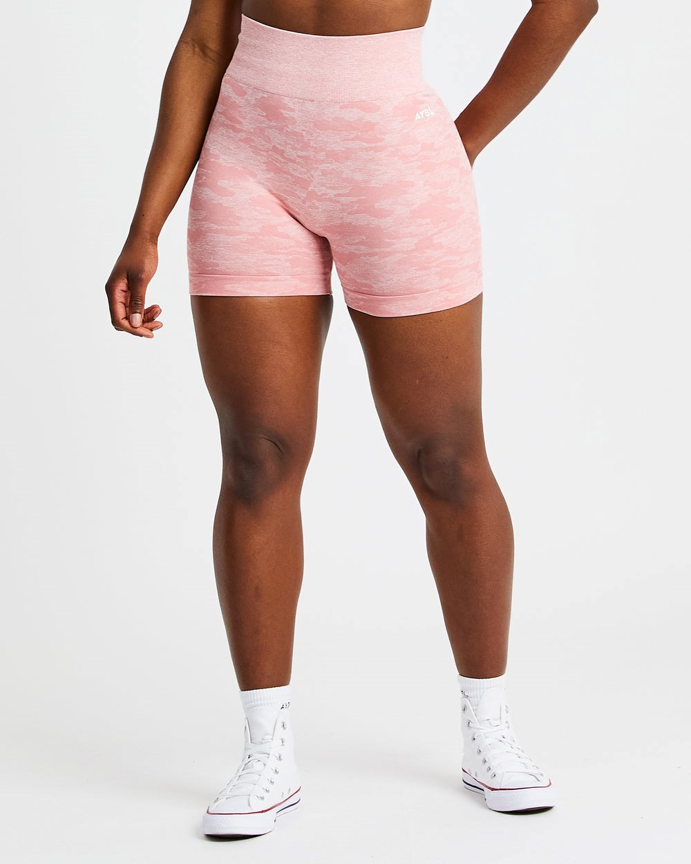 AYBL Evolve Camo Seamless Shorts Rosa | 916-ZOCFVN