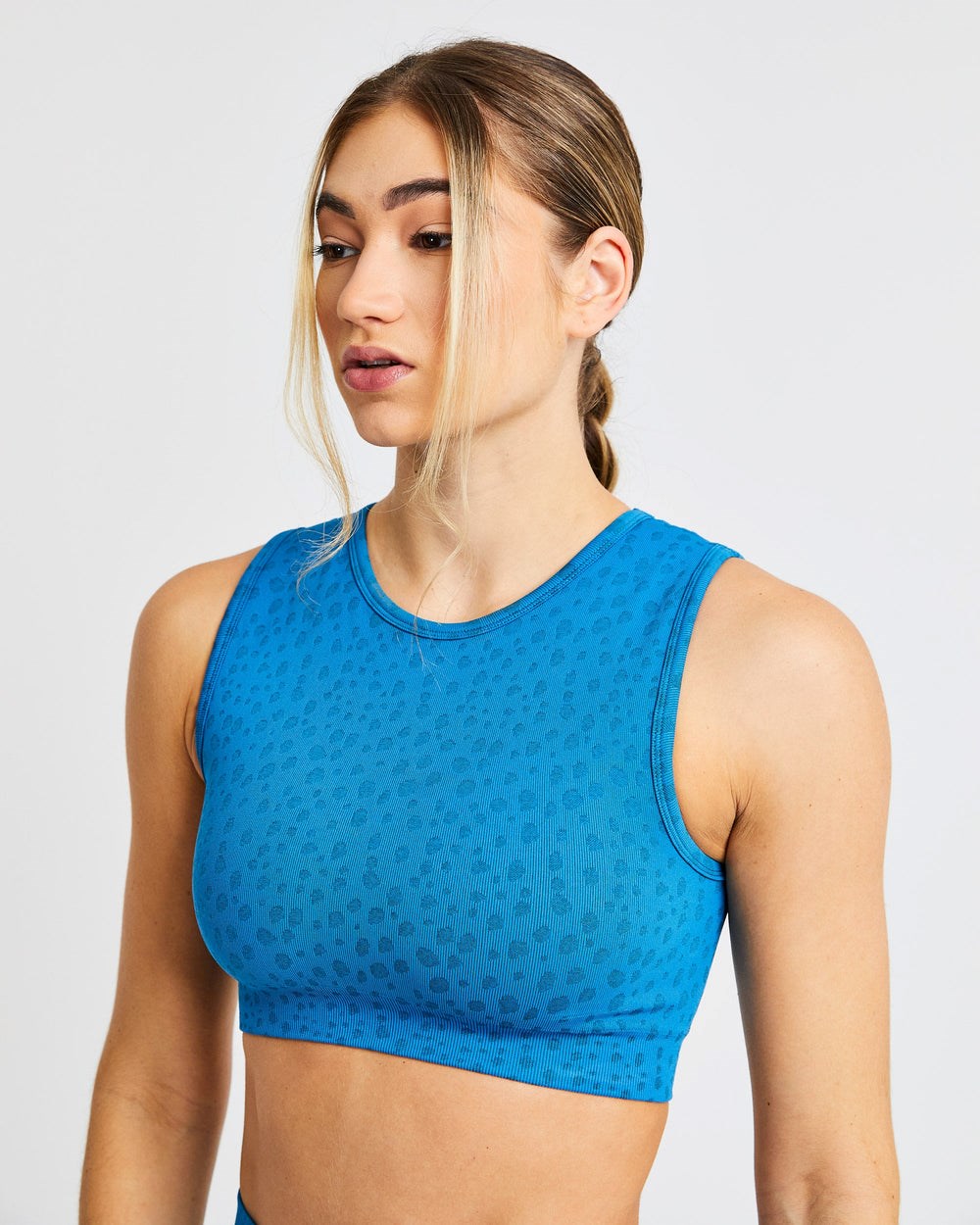 AYBL Evolve Speckle Seamless Crop Vest Blau | 067-FGETKY