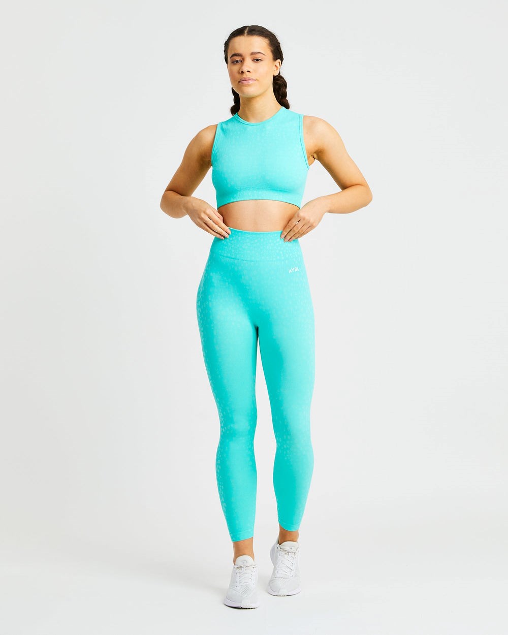 AYBL Evolve Speckle Seamless Crop Vest Grün | 134-ERIXFB