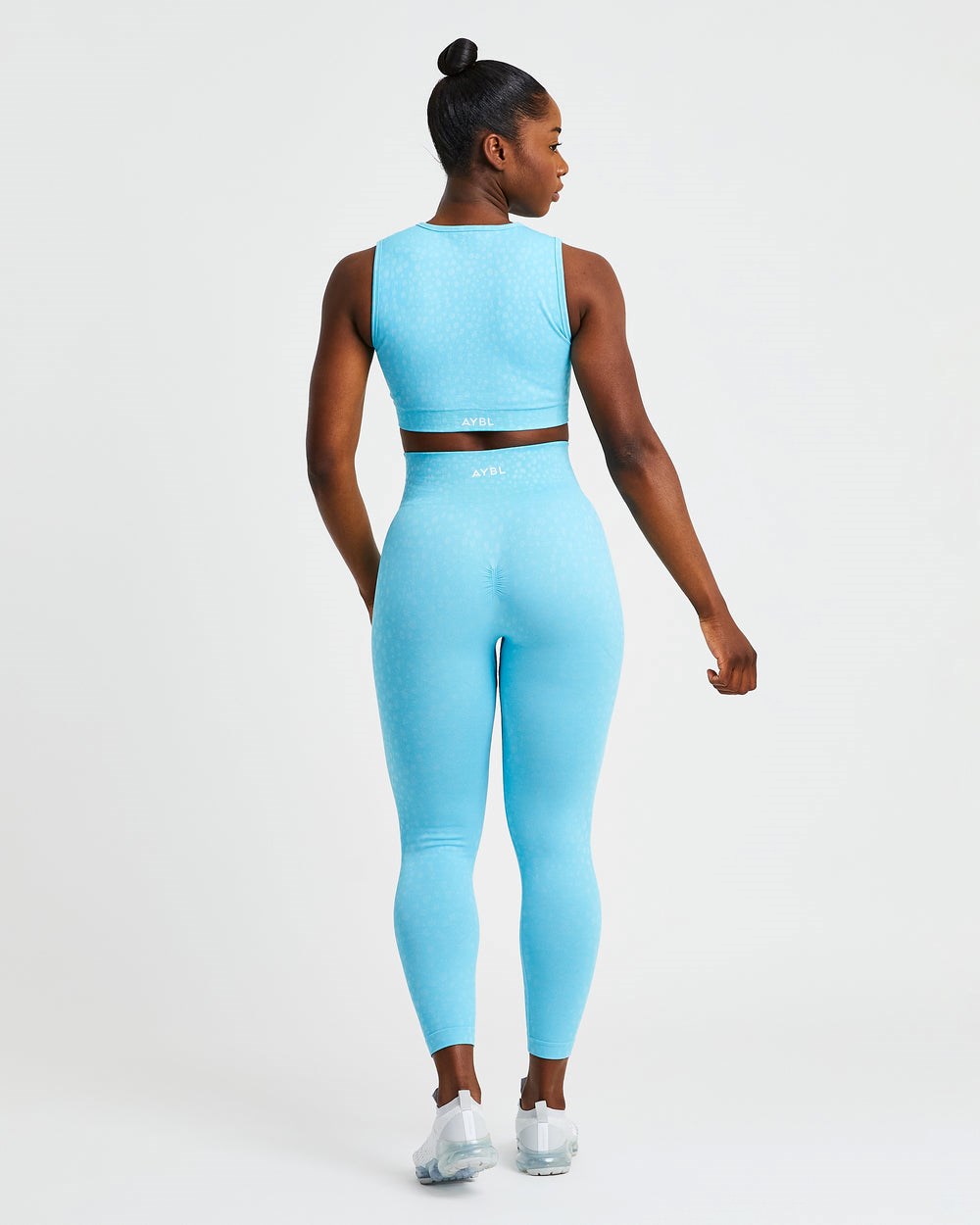 AYBL Evolve Speckle Seamless Crop Vest Hellblau | 293-TGAKLS