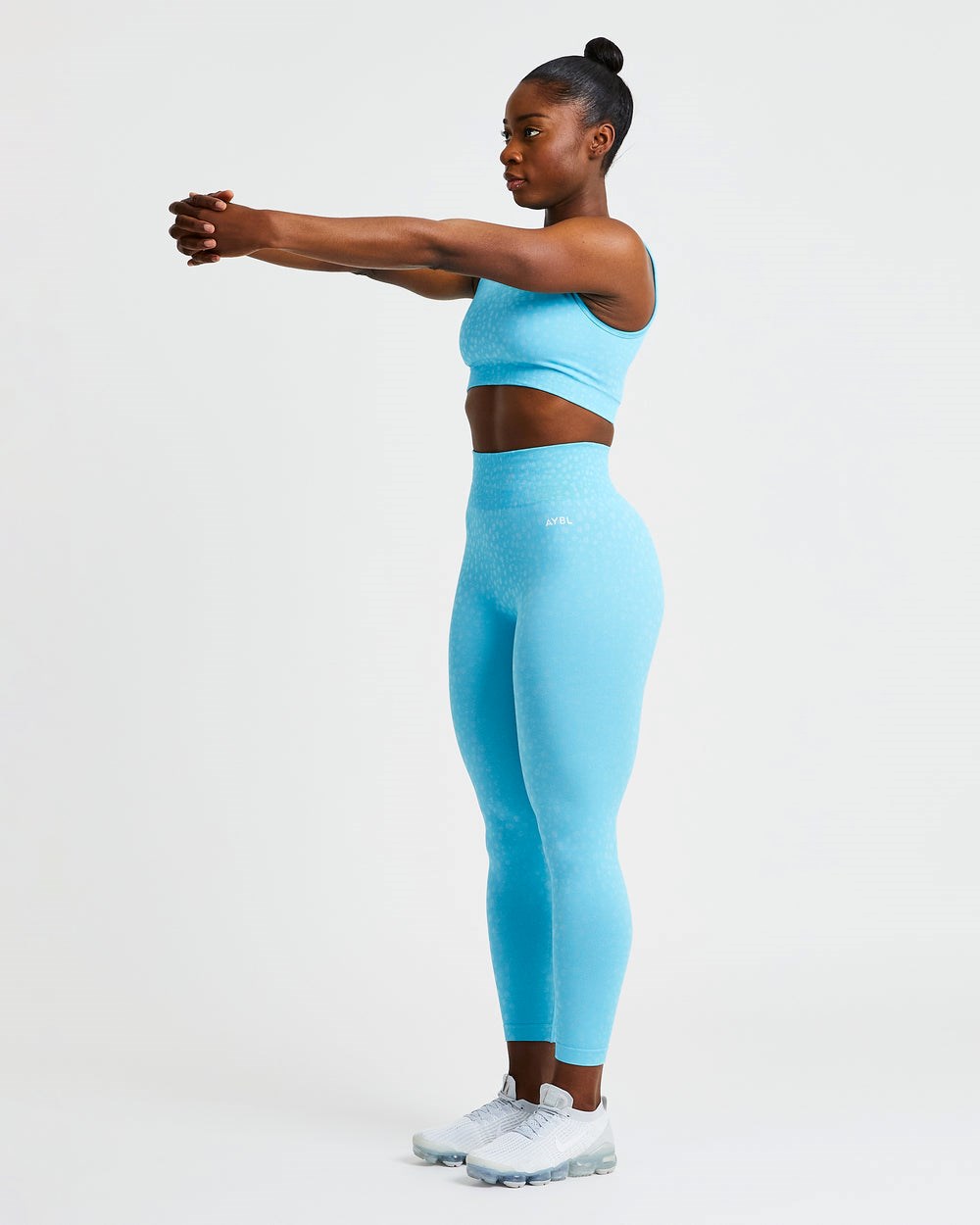 AYBL Evolve Speckle Seamless Crop Vest Hellblau | 293-TGAKLS