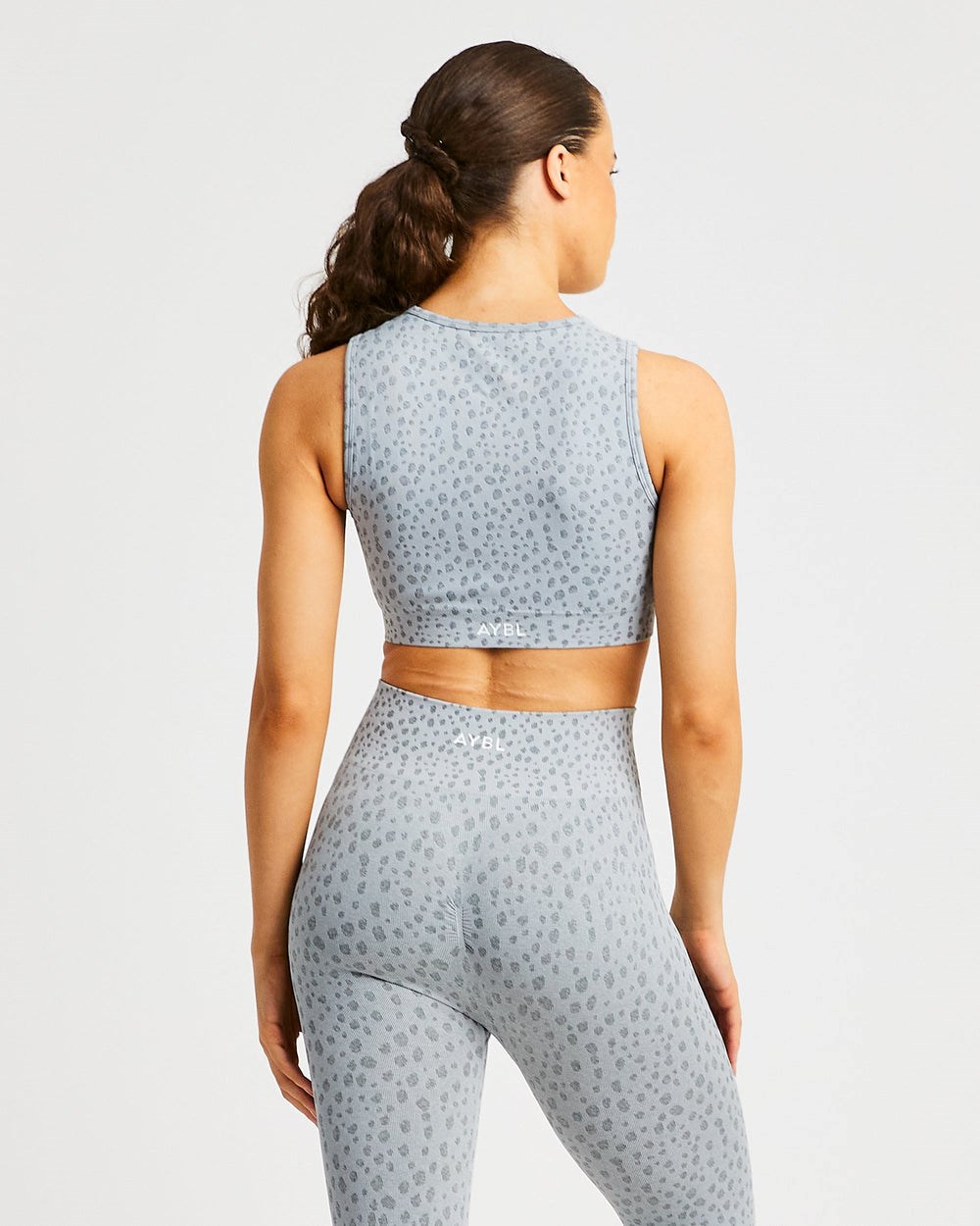 AYBL Evolve Speckle Seamless Crop Vest Hellgrau | 408-VEMSOJ