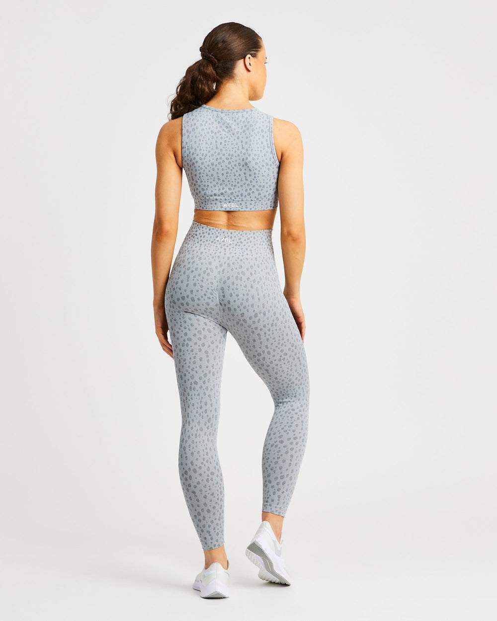 AYBL Evolve Speckle Seamless Crop Vest Hellgrau | 408-VEMSOJ