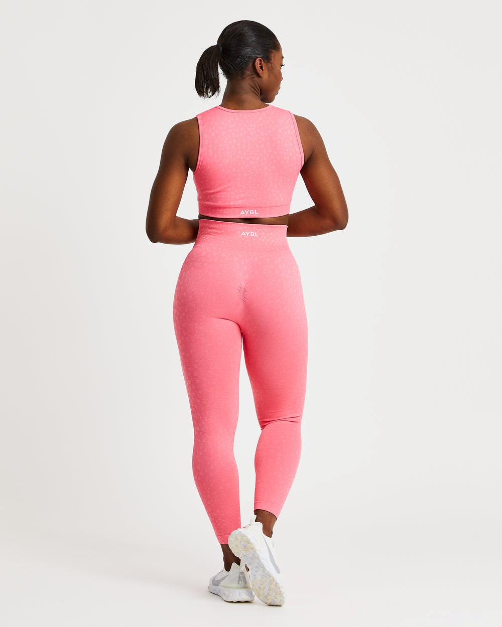 AYBL Evolve Speckle Seamless Crop Vest Koralle Rosa | 469-MWQPCG