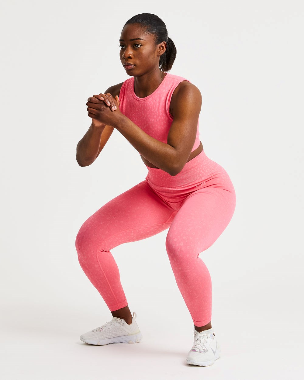 AYBL Evolve Speckle Seamless Crop Vest Koralle Rosa | 469-MWQPCG