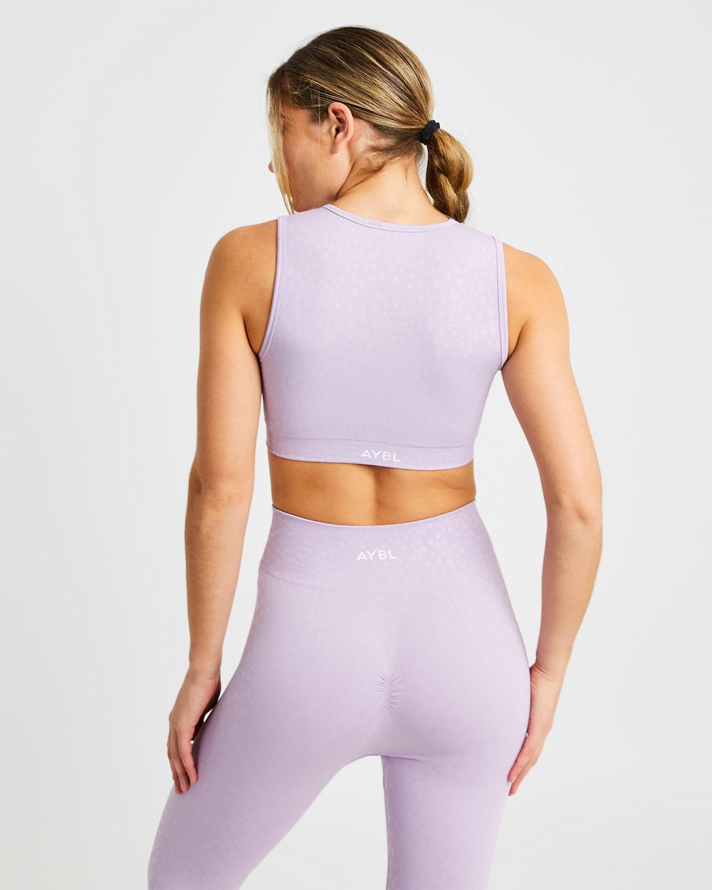 AYBL Evolve Speckle Seamless Crop Vest Lilac | 637-KSMRDV