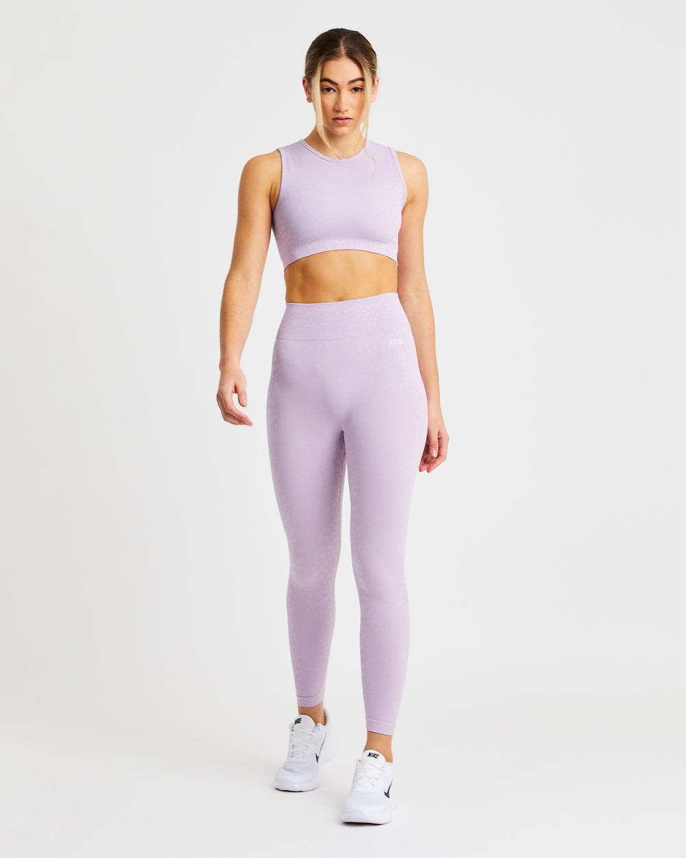 AYBL Evolve Speckle Seamless Crop Vest Lilac | 637-KSMRDV