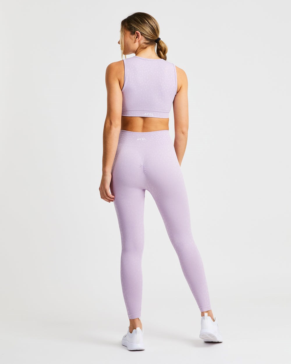 AYBL Evolve Speckle Seamless Crop Vest Lilac | 637-KSMRDV