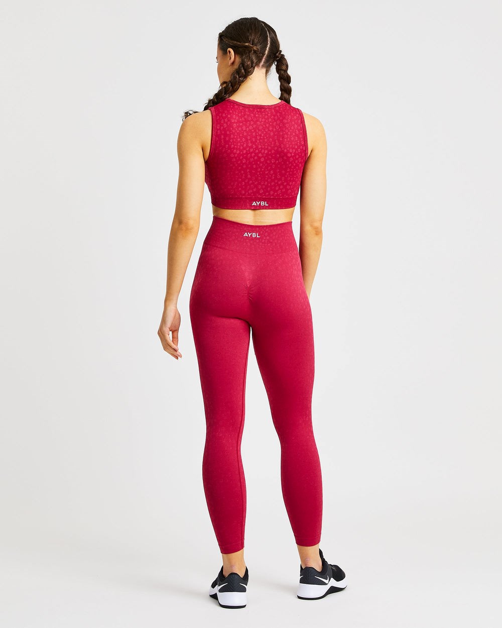 AYBL Evolve Speckle Seamless Crop Vest Raspberry | 580-EQSUCA