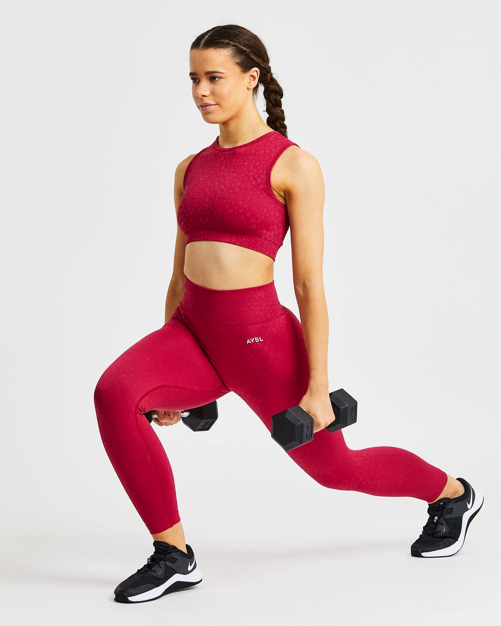 AYBL Evolve Speckle Seamless Crop Vest Raspberry | 580-EQSUCA