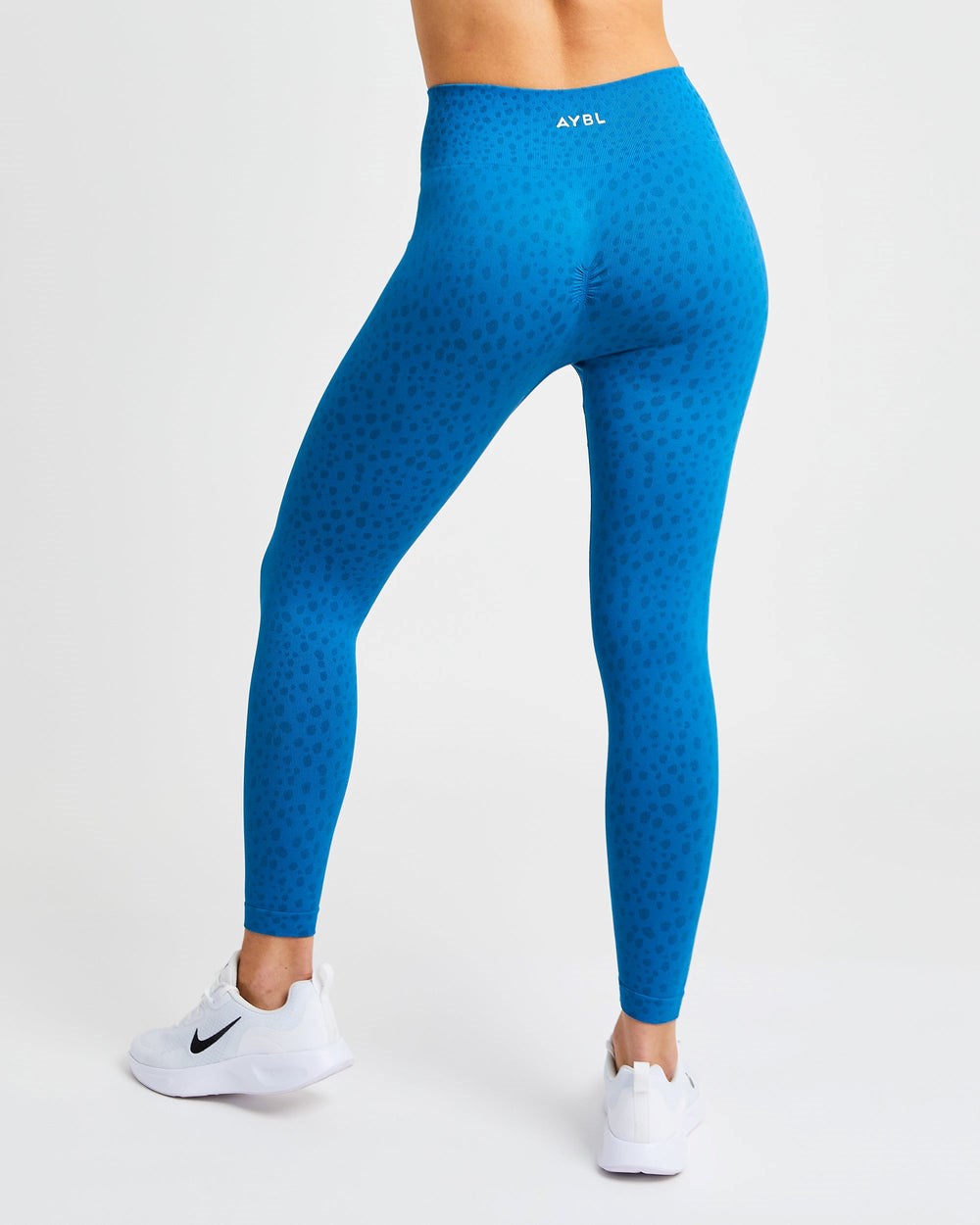 AYBL Evolve Speckle Seamless Leggings Blau | 842-YPBQUD