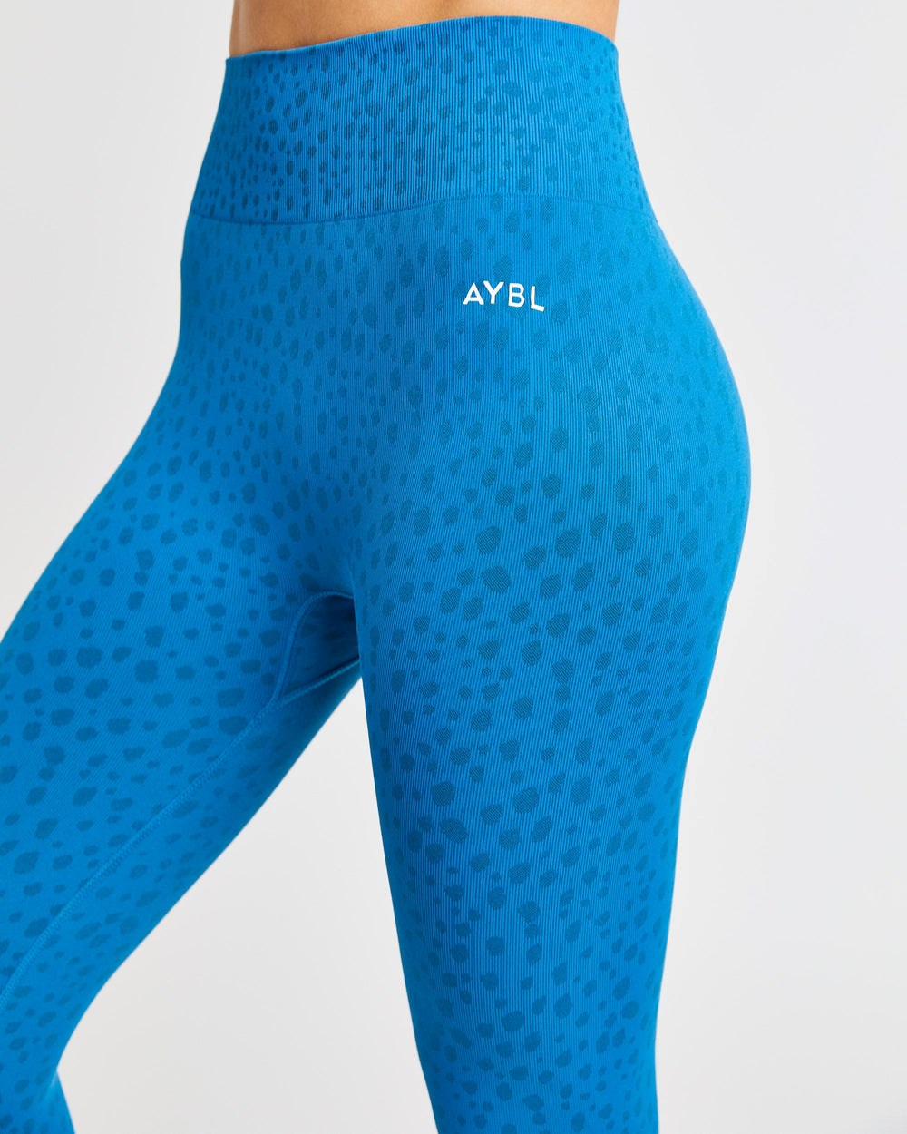 AYBL Evolve Speckle Seamless Leggings Blau | 842-YPBQUD