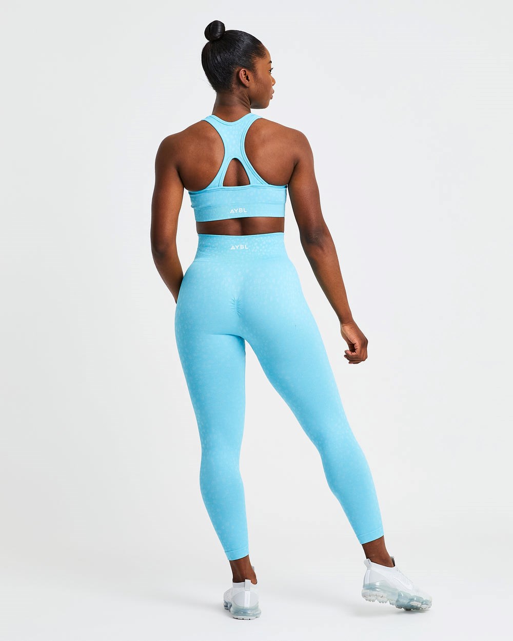 AYBL Evolve Speckle Seamless Leggings Hellblau | 604-TCQJYS