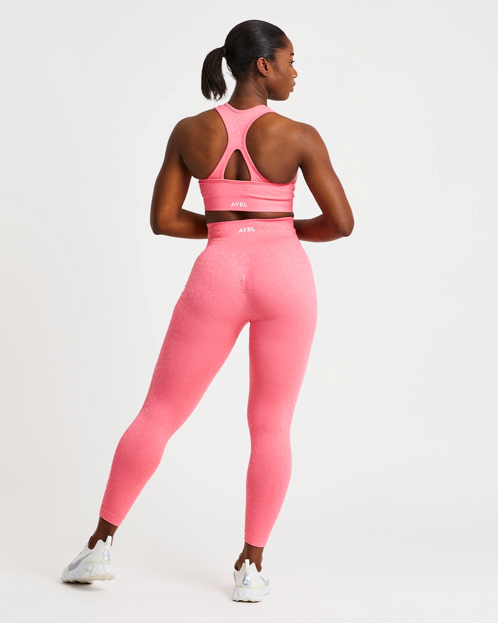 AYBL Evolve Speckle Seamless Leggings Koralle Rosa | 820-RDUGCZ