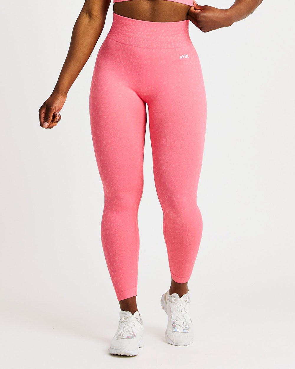 AYBL Evolve Speckle Seamless Leggings Koralle Rosa | 820-RDUGCZ