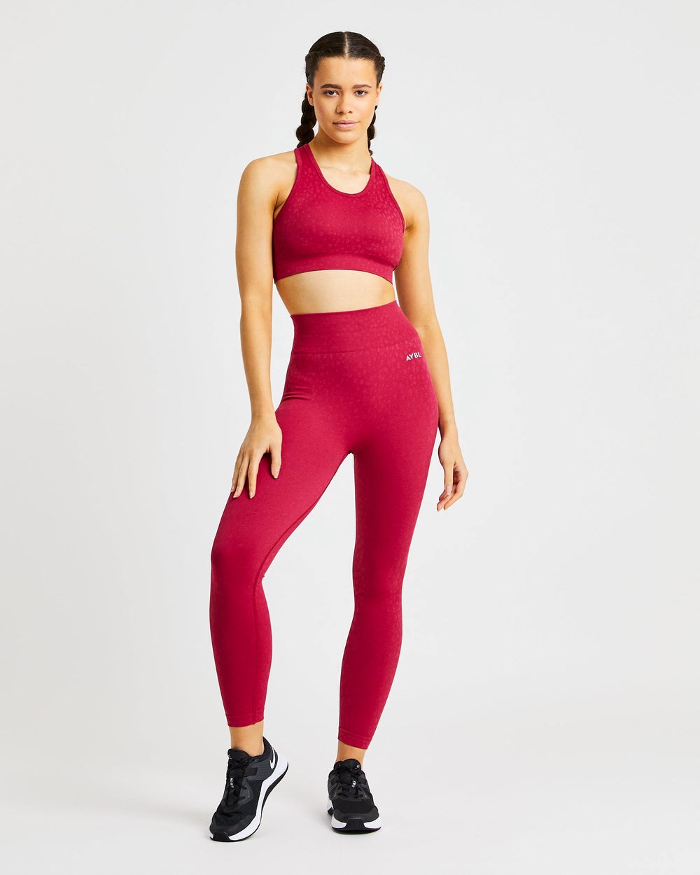 AYBL Evolve Speckle Seamless Leggings Raspberry | 798-BIRACY