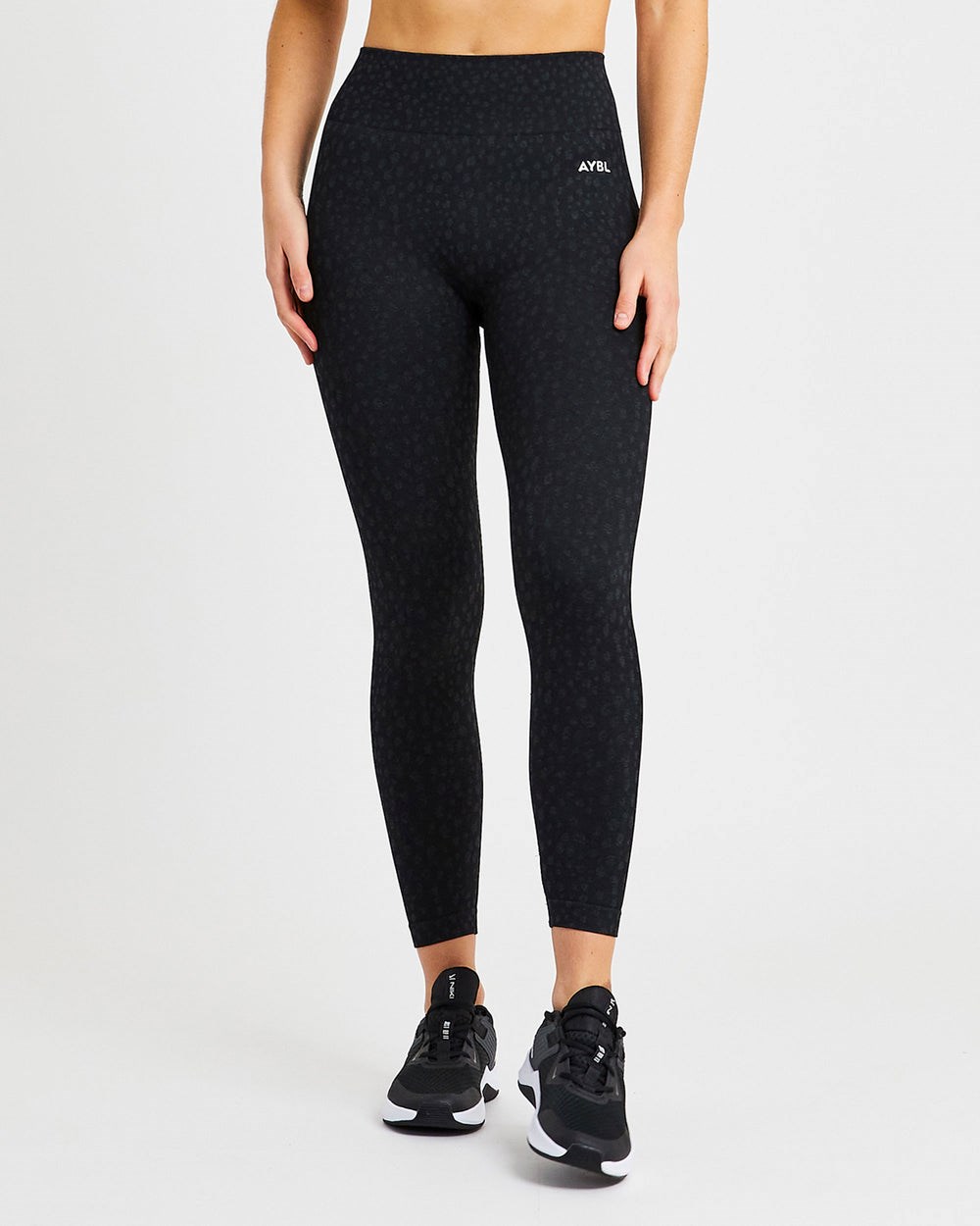 AYBL Evolve Speckle Seamless Leggings Schwarz | 283-UXBMKE