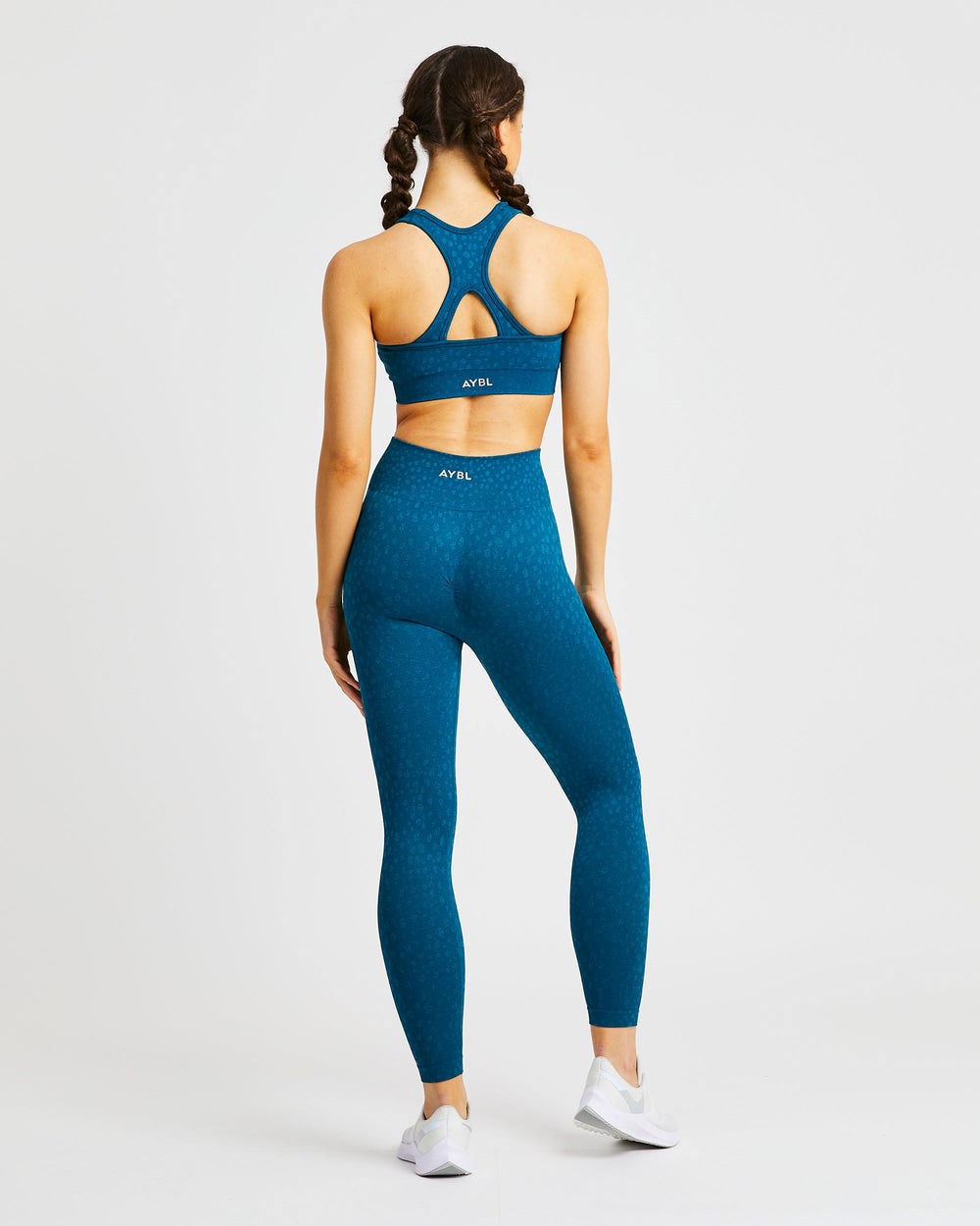 AYBL Evolve Speckle Seamless Leggings Teal | 381-YWIJUZ