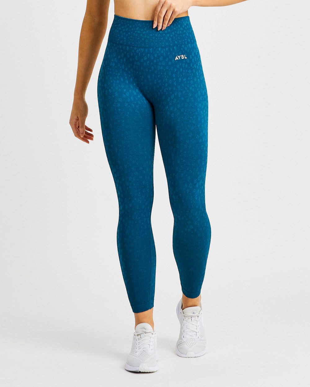 AYBL Evolve Speckle Seamless Leggings Teal | 381-YWIJUZ