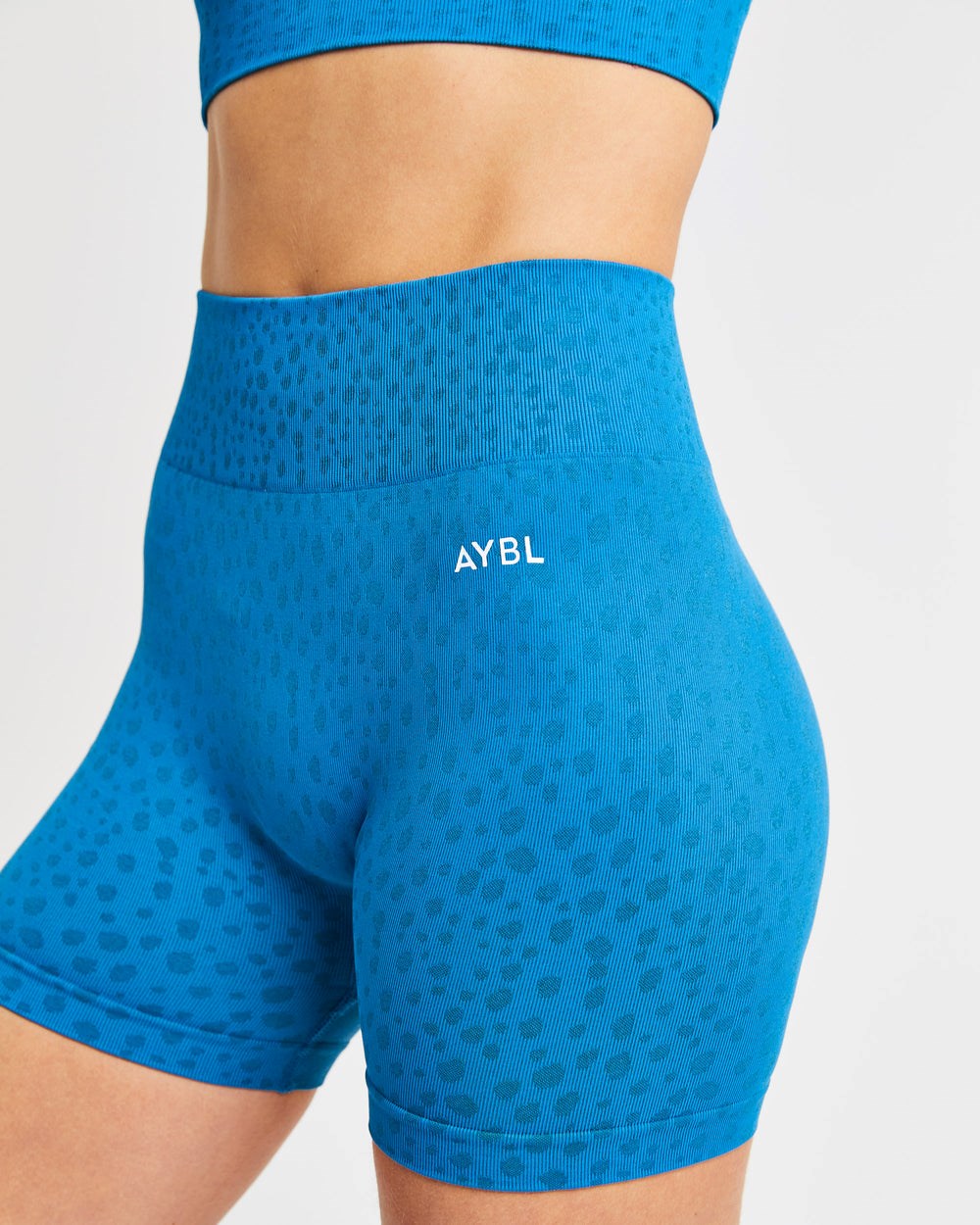 AYBL Evolve Speckle Seamless Shorts Blau | 943-MDITXY