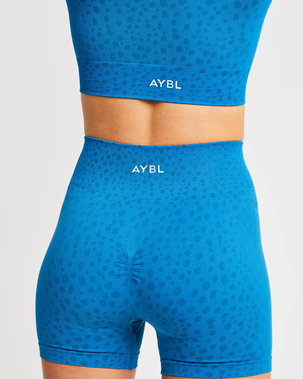 AYBL Evolve Speckle Seamless Shorts Blau | 943-MDITXY