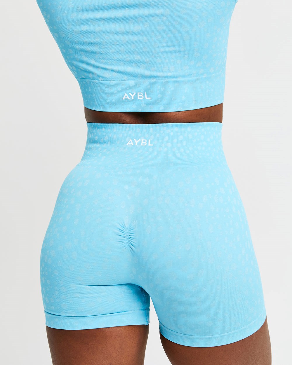 AYBL Evolve Speckle Seamless Shorts Hellblau | 089-PVJUIY