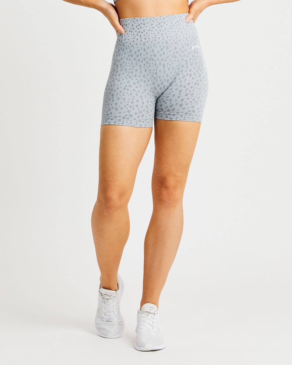 AYBL Evolve Speckle Seamless Shorts Hellgrau | 208-ADMZFO