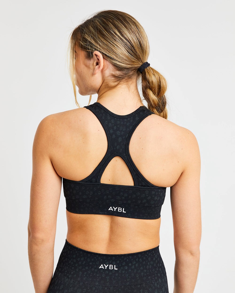 AYBL Evolve Speckle Seamless Sports Bra Schwarz | 019-BNLJAY