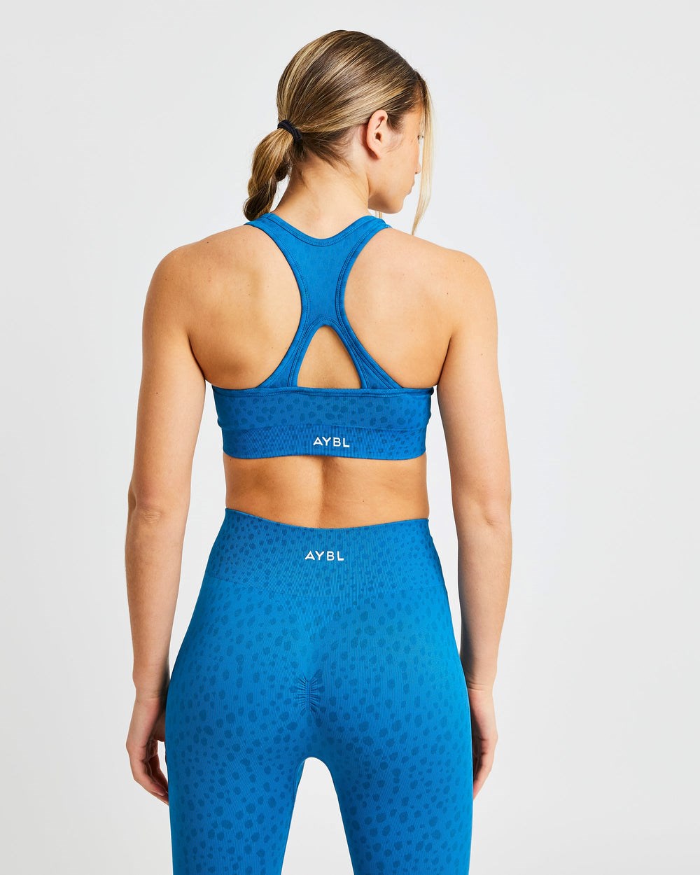 AYBL Evolve Speckle Seamless Sports Bra Blau | 240-TWFMEU