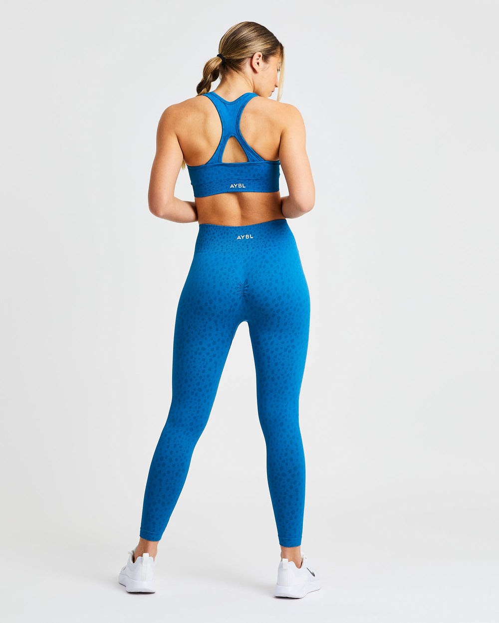 AYBL Evolve Speckle Seamless Sports Bra Blau | 240-TWFMEU