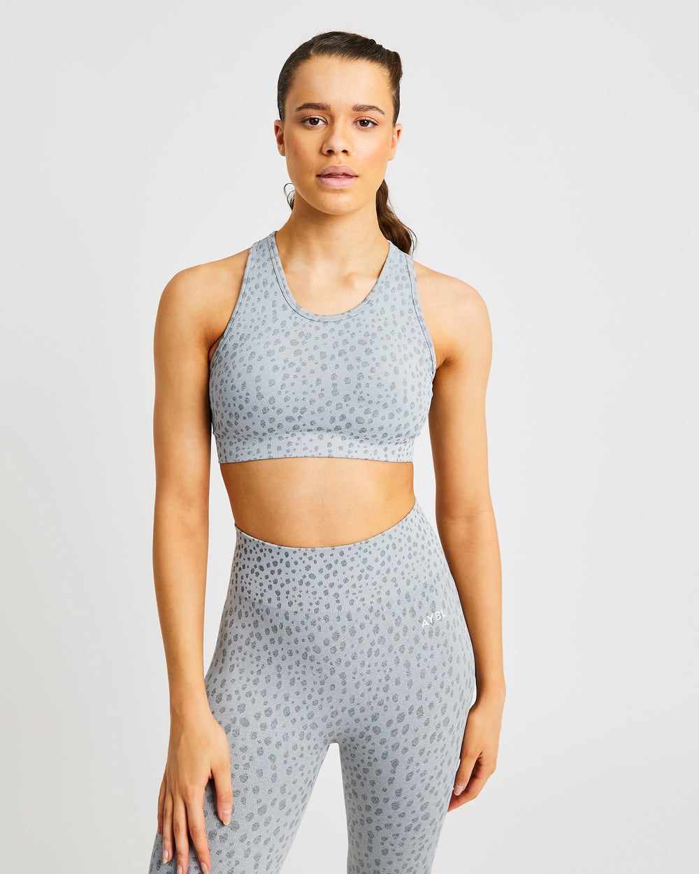 AYBL Evolve Speckle Seamless Sports Bra Hellgrau | 261-KPZHRB