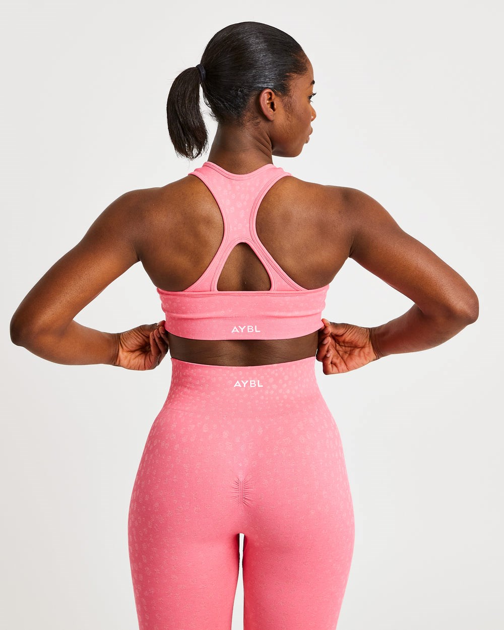 AYBL Evolve Speckle Seamless Sports Bra Koralle Rosa | 304-ZGMSQJ