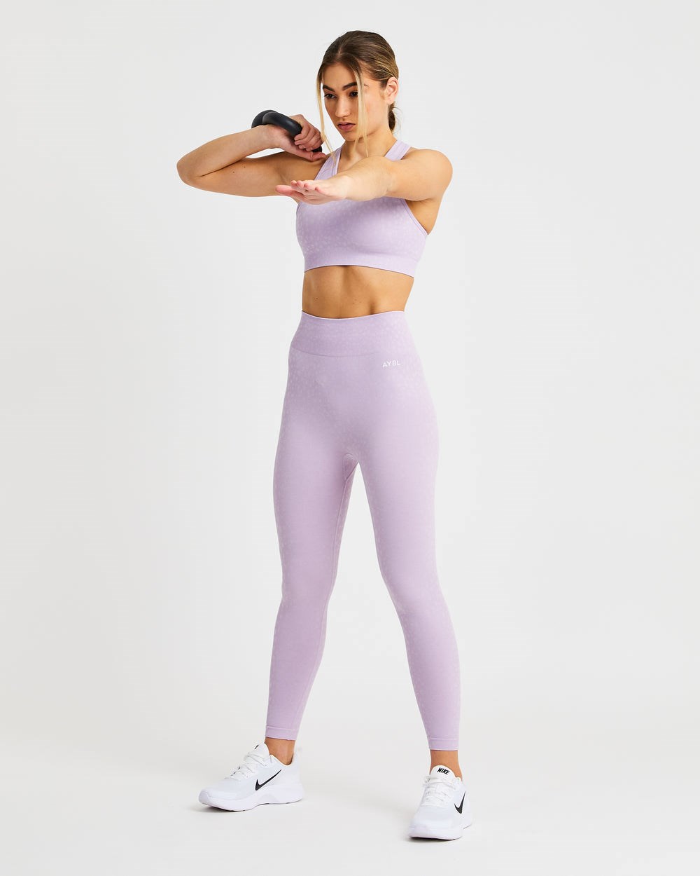 AYBL Evolve Speckle Seamless Sports Bra Lilac | 584-YMZLIQ