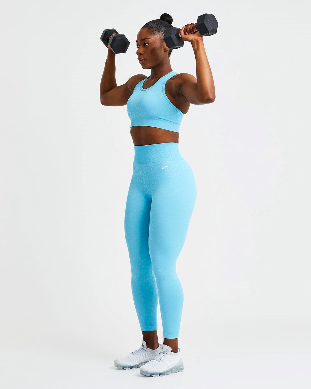 AYBL Evolve Speckle Seamless Sports Bra Hellblau | 671-WVRUAC