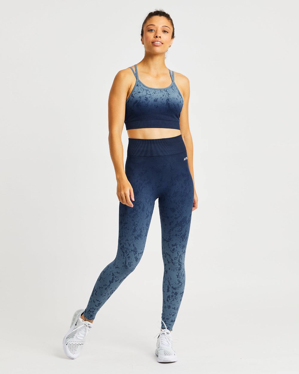 AYBL Flare Seamless Leggings Blau | 309-RJWSNF