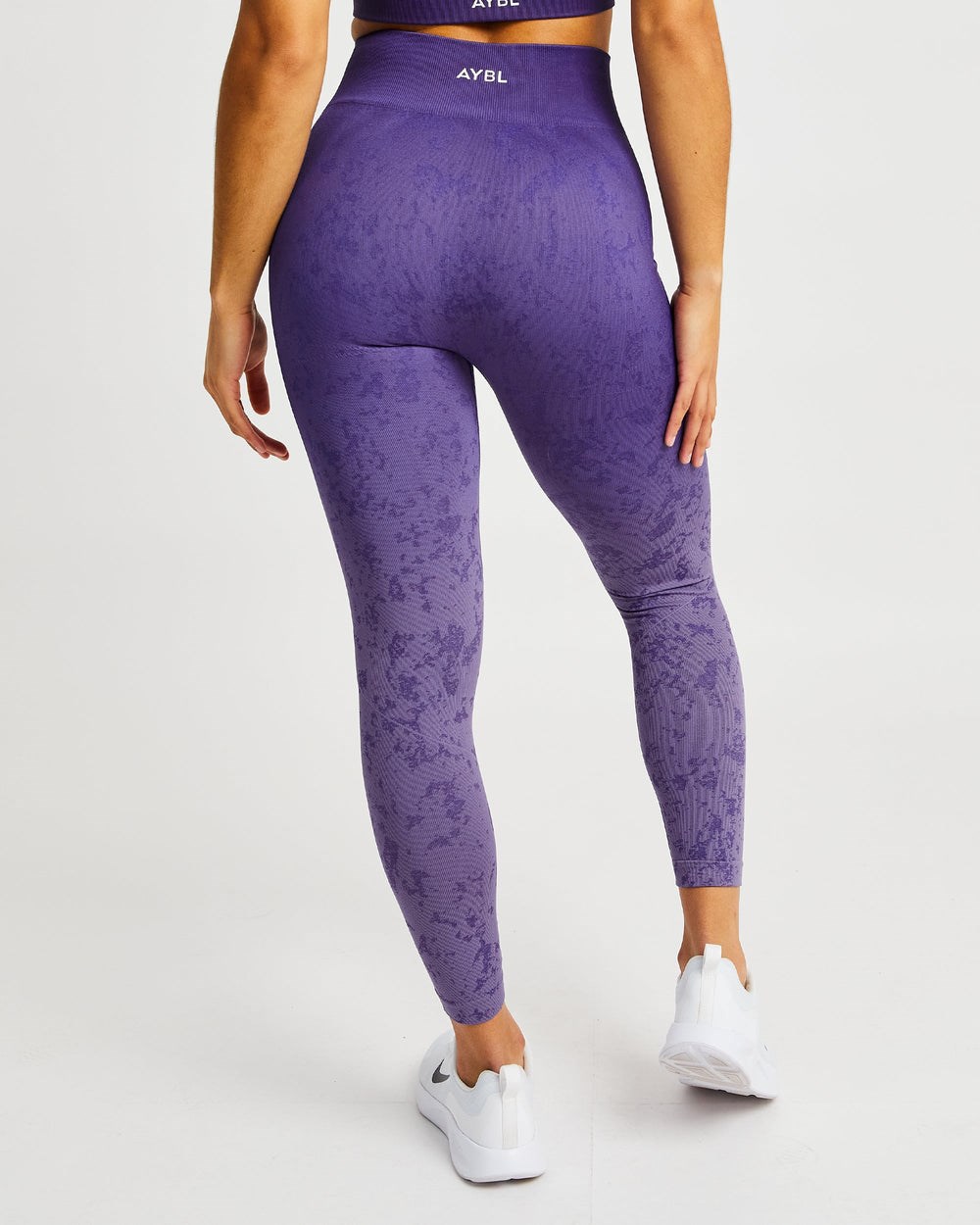 AYBL Flare Seamless Leggings Lila | 369-MFJYEK