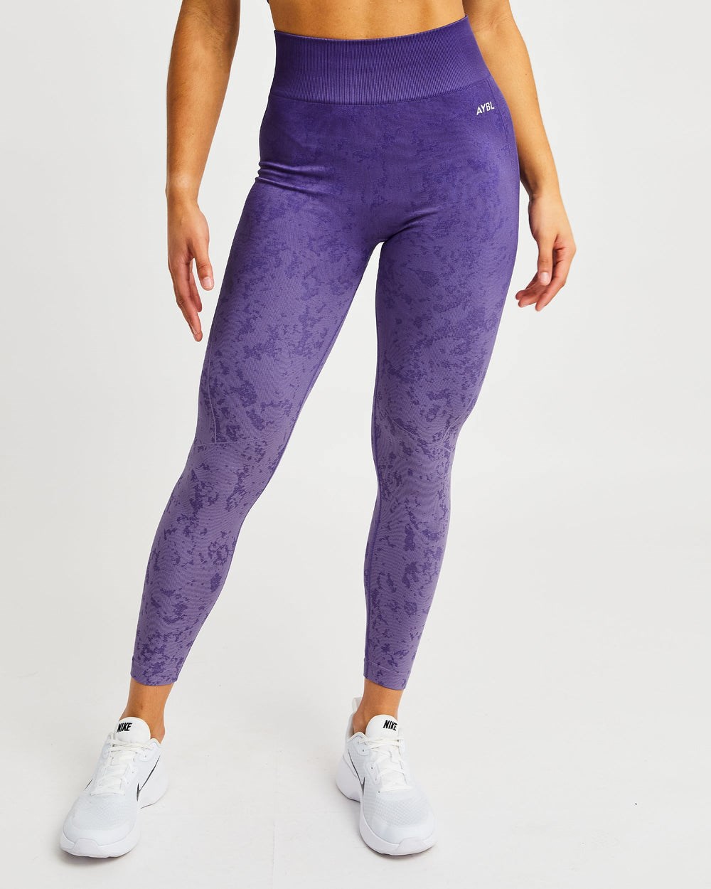 AYBL Flare Seamless Leggings Lila | 369-MFJYEK