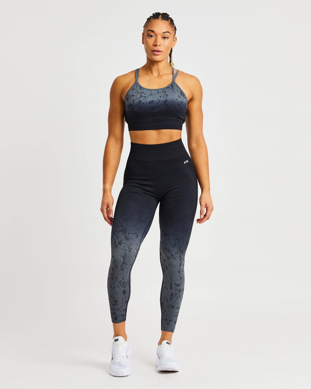 AYBL Flare Seamless Leggings Schwarz | 385-MBXJSK