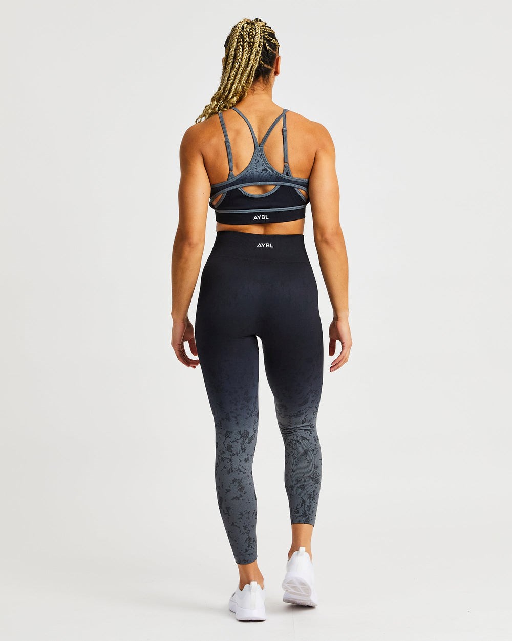 AYBL Flare Seamless Leggings Schwarz | 385-MBXJSK