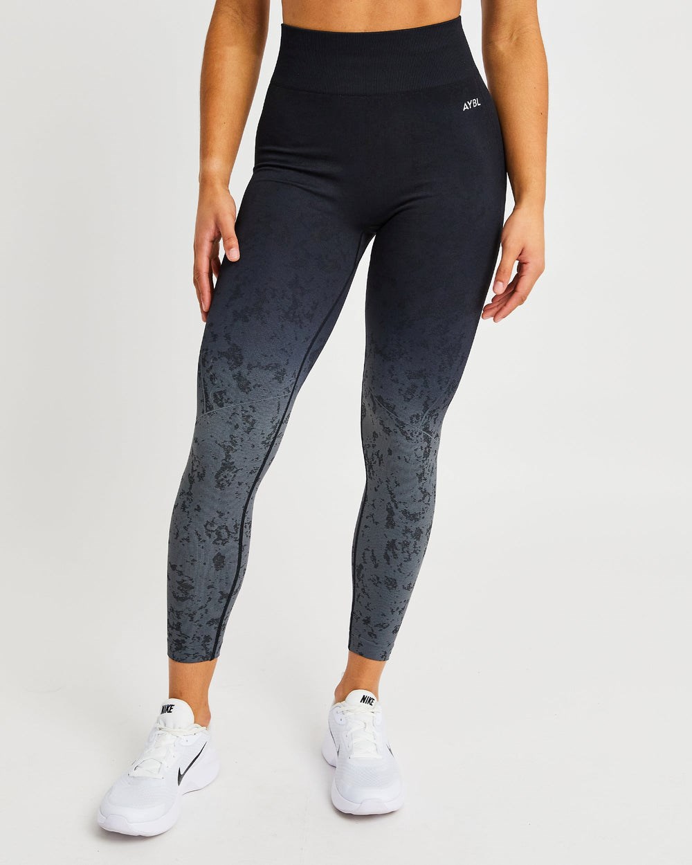 AYBL Flare Seamless Leggings Schwarz | 385-MBXJSK