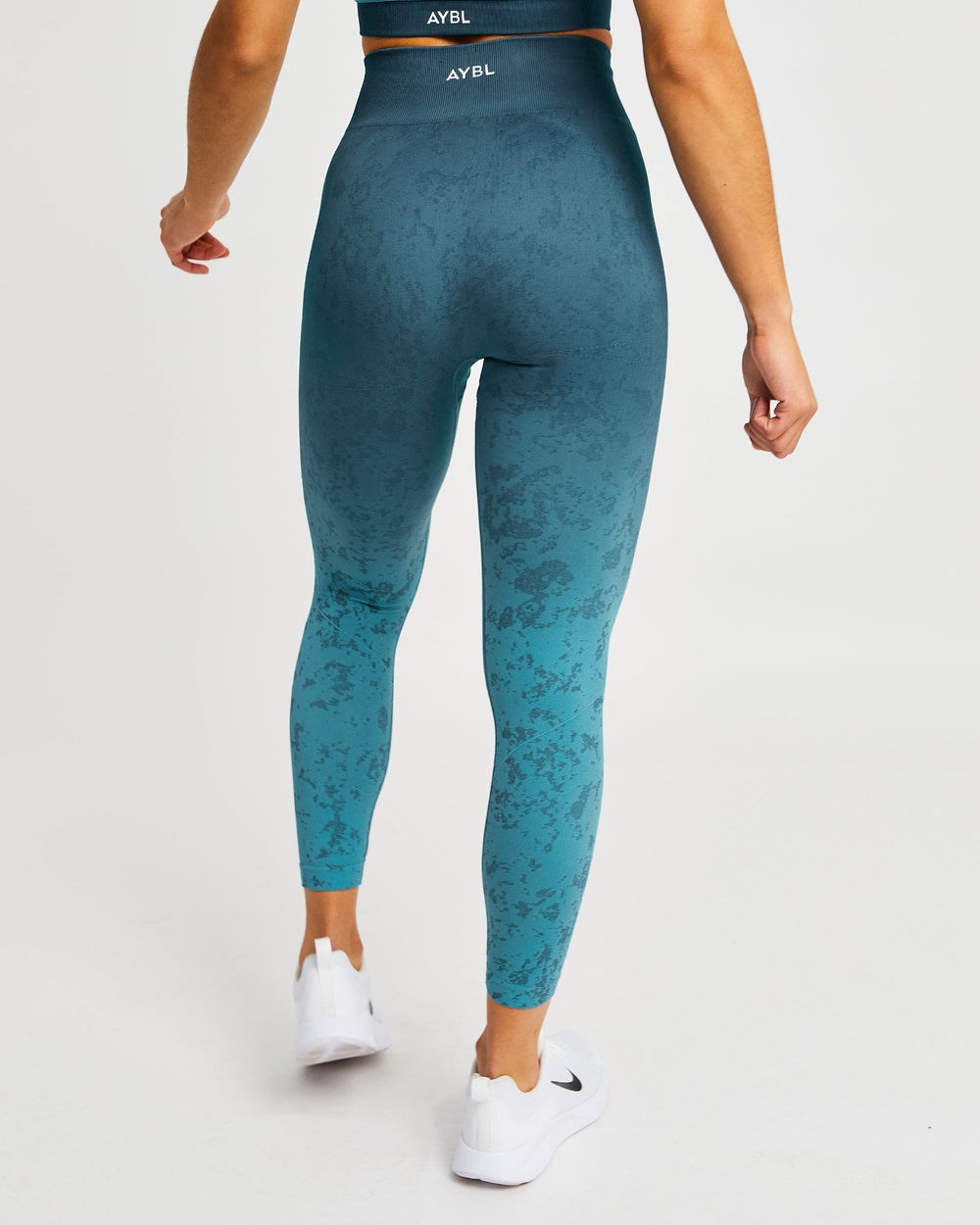 AYBL Flare Seamless Leggings Teal | 590-SBRHQX