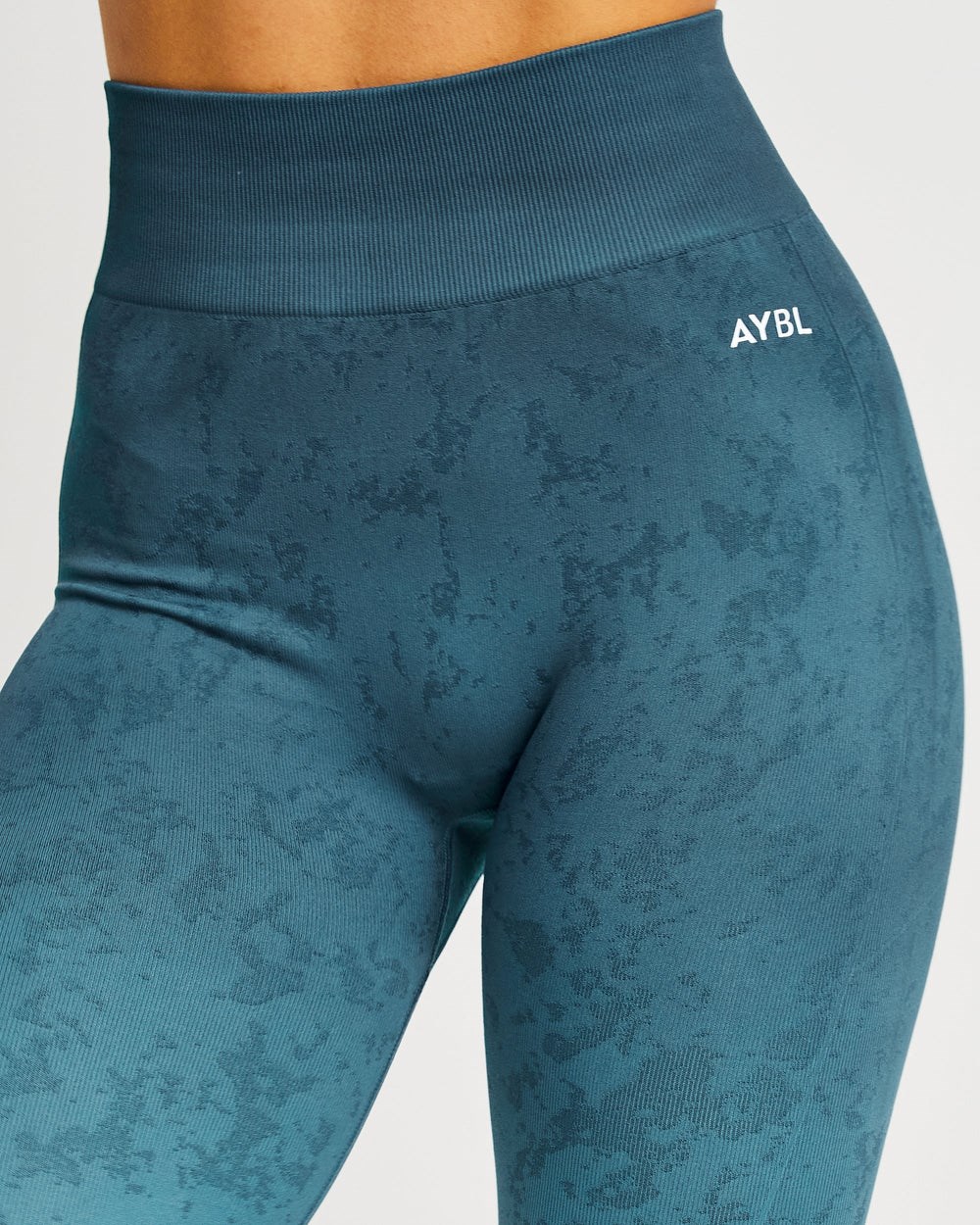 AYBL Flare Seamless Leggings Teal | 590-SBRHQX