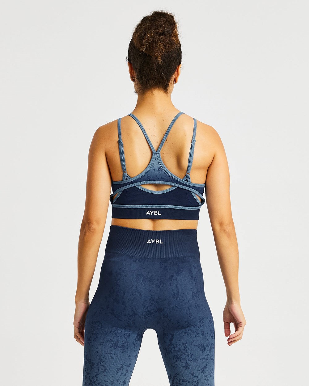 AYBL Flare Seamless Sports Bra Blau | 730-QIZDOT