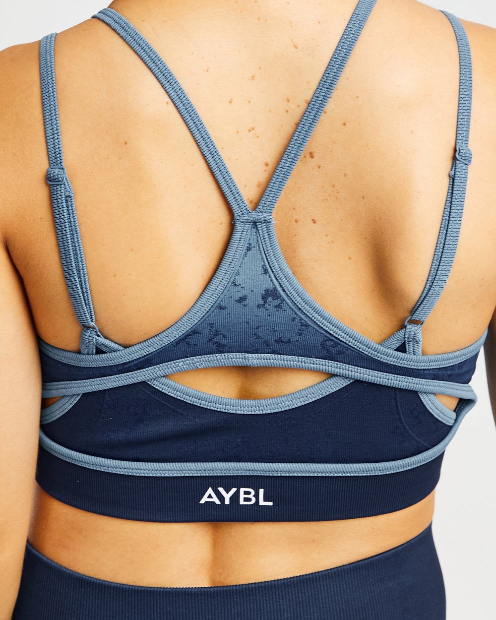 AYBL Flare Seamless Sports Bra Blau | 730-QIZDOT