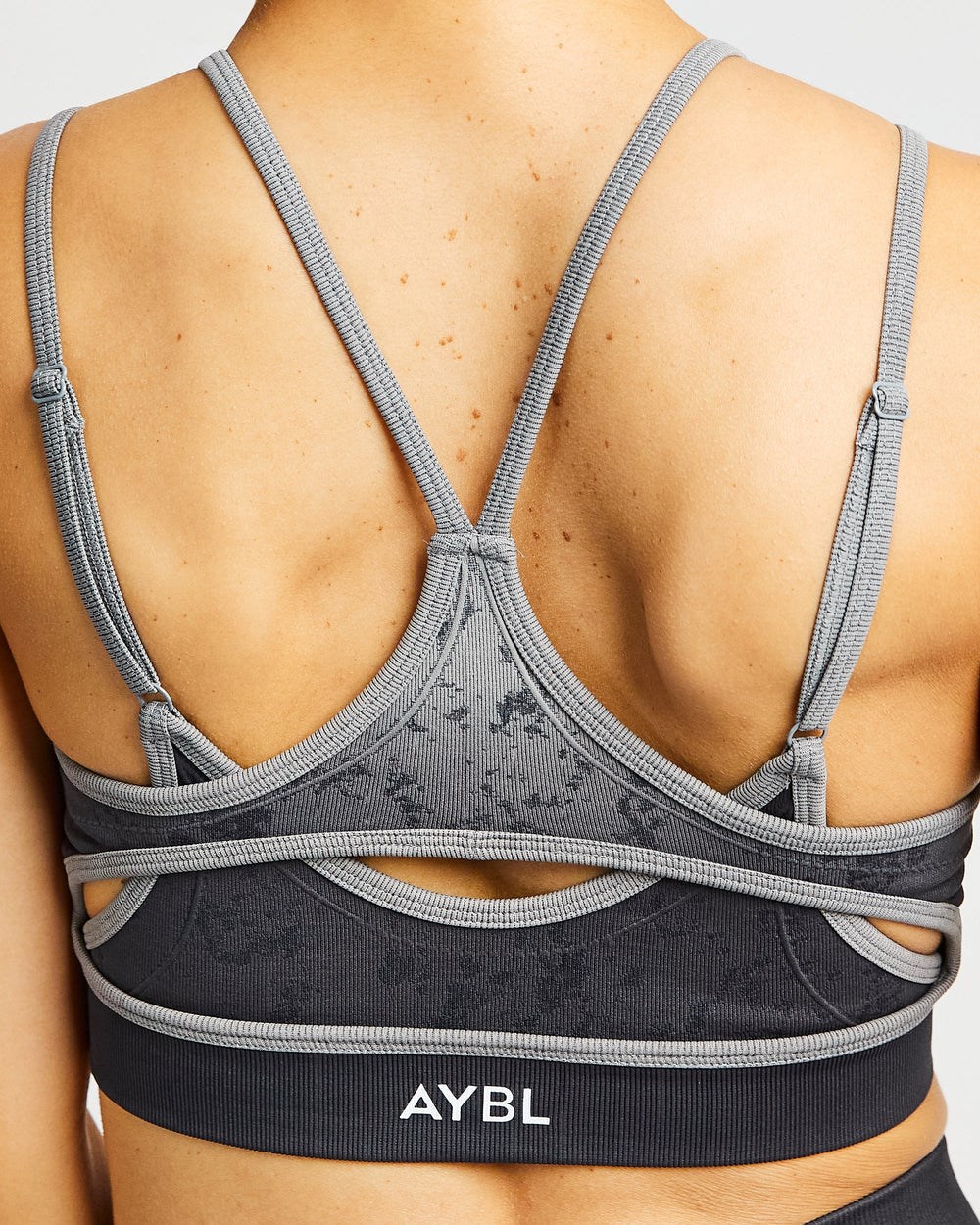 AYBL Flare Seamless Sports Bra Grau | 237-XIGSAD