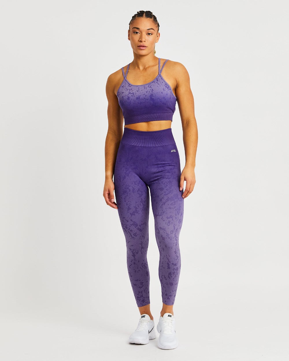 AYBL Flare Seamless Sports Bra Lila | 063-JMKDRL