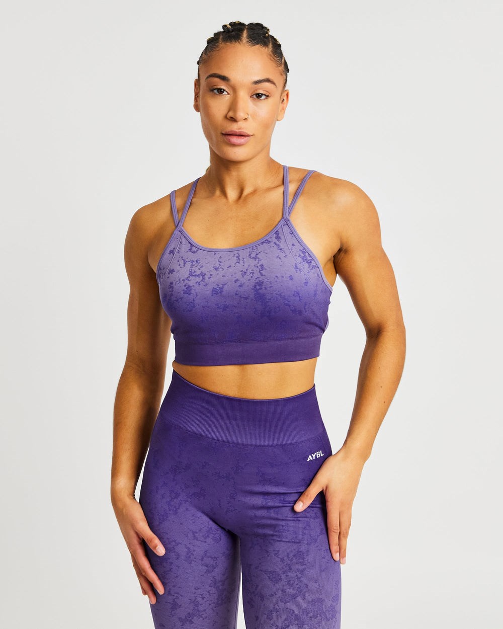 AYBL Flare Seamless Sports Bra Lila | 063-JMKDRL