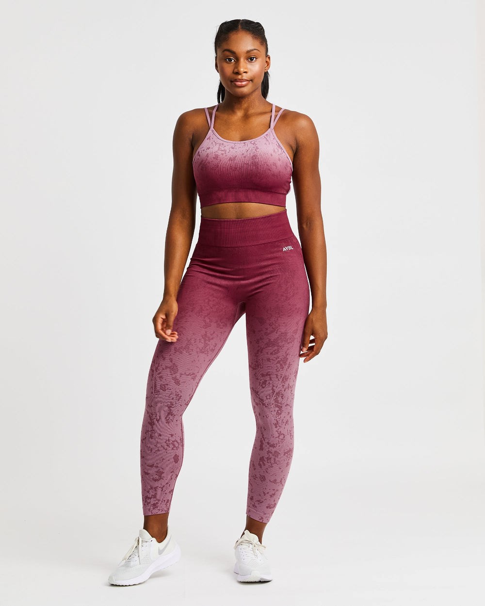 AYBL Flare Seamless Sports Bra Plum | 961-THPZGS