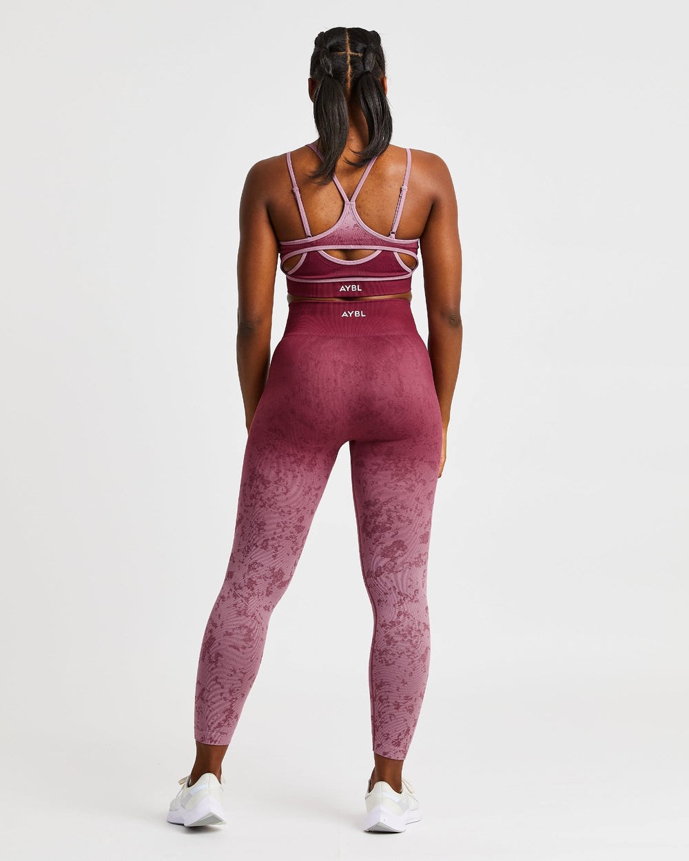 AYBL Flare Seamless Sports Bra Plum | 961-THPZGS